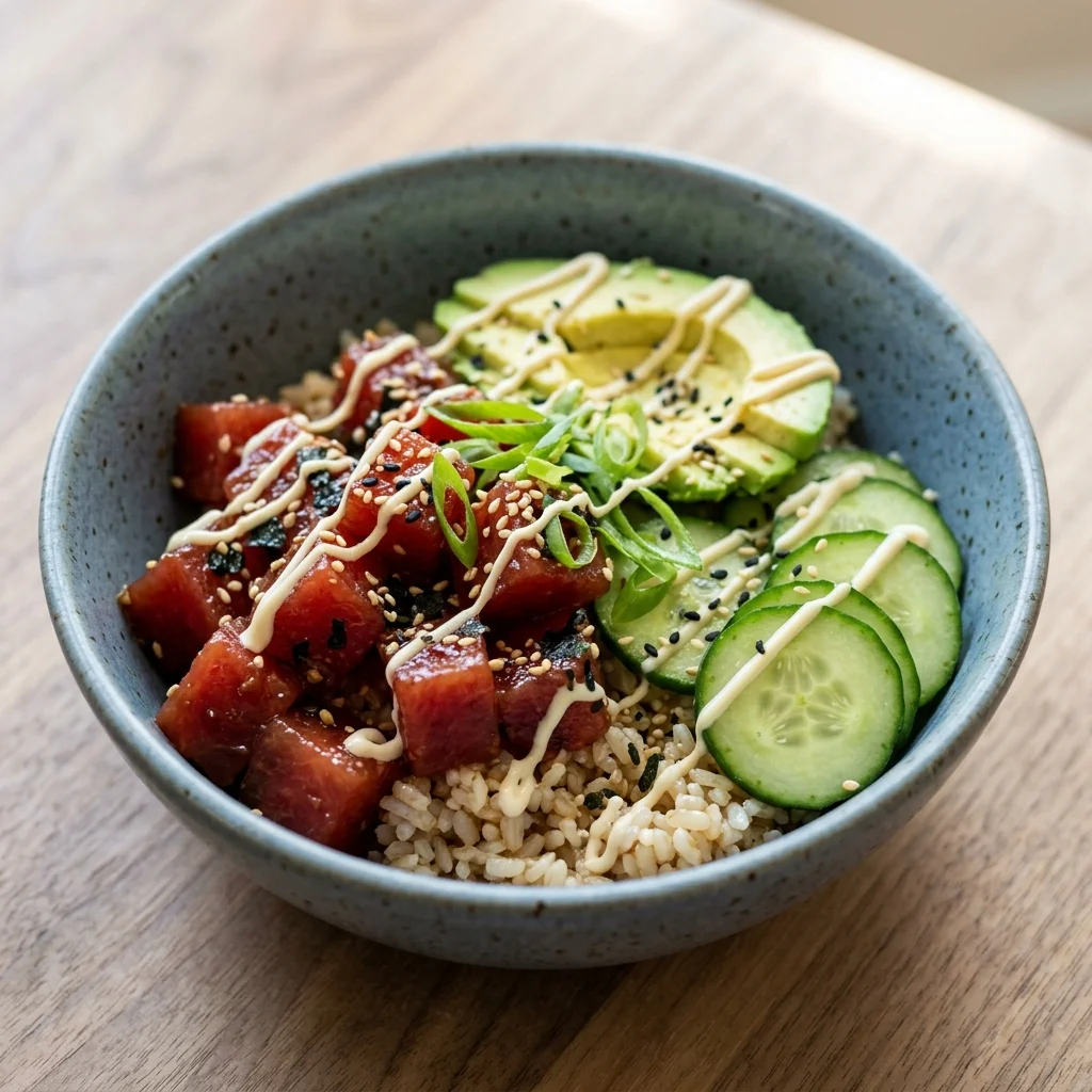 Vegan Watermelon Poke Bowl