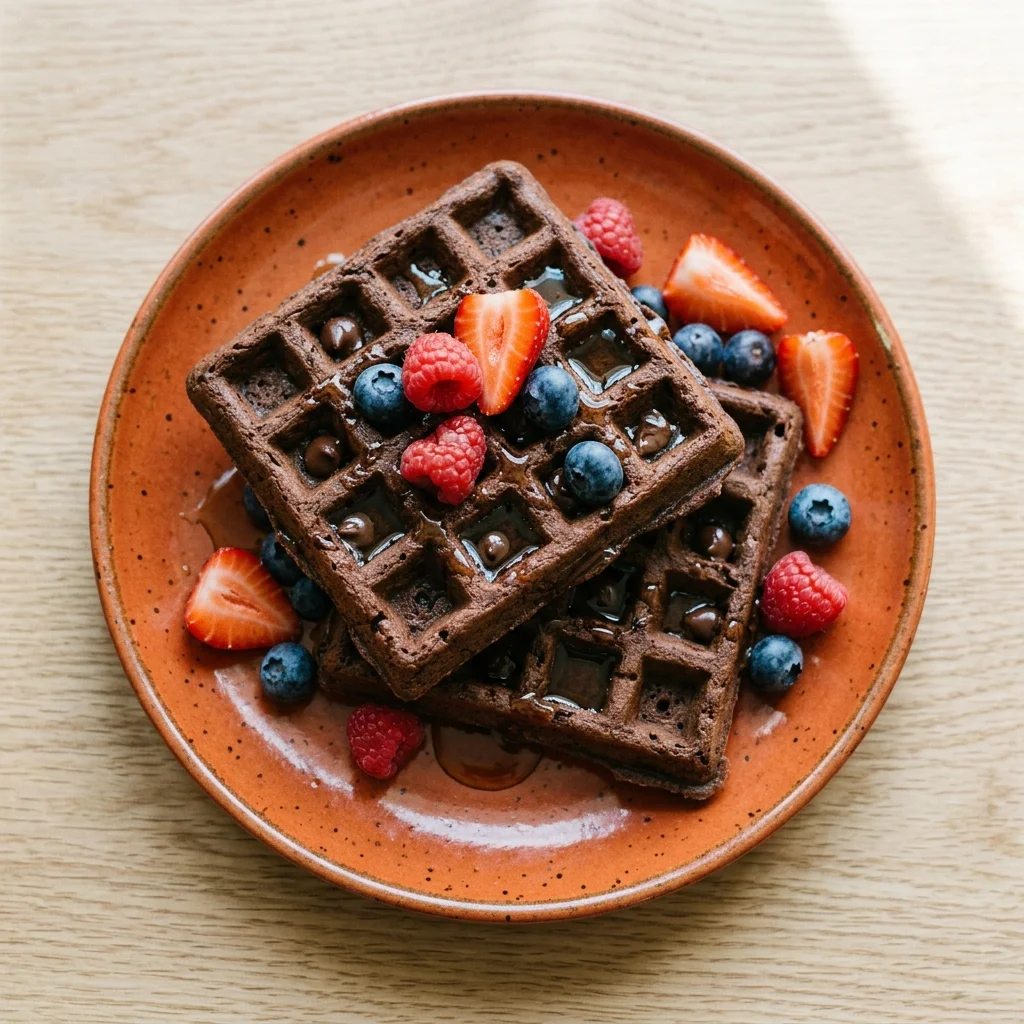 Vegan Chocolate Waffles
