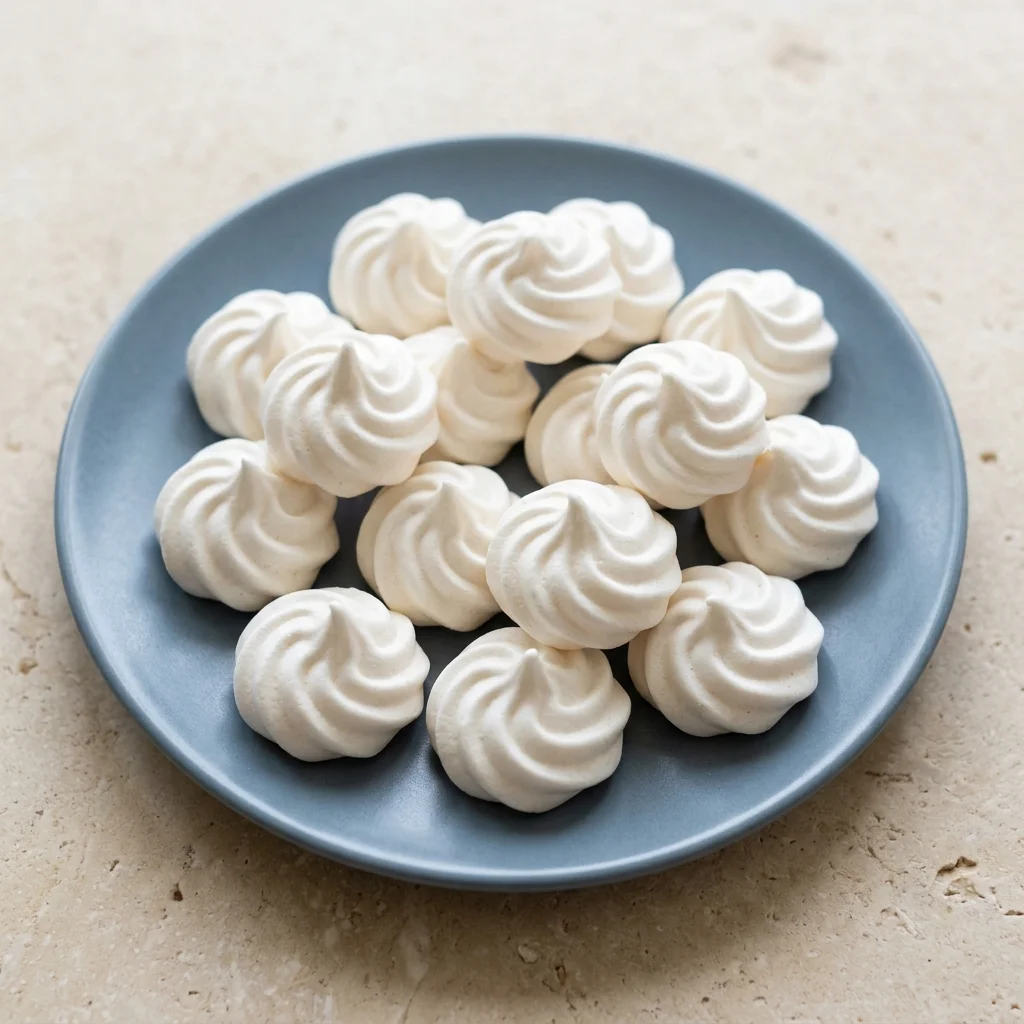 Vegan Vanilla Meringue Cookies