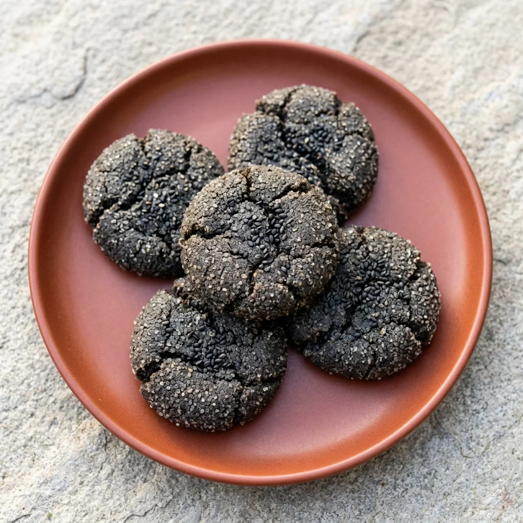 Vegan Black Sesame Cookies