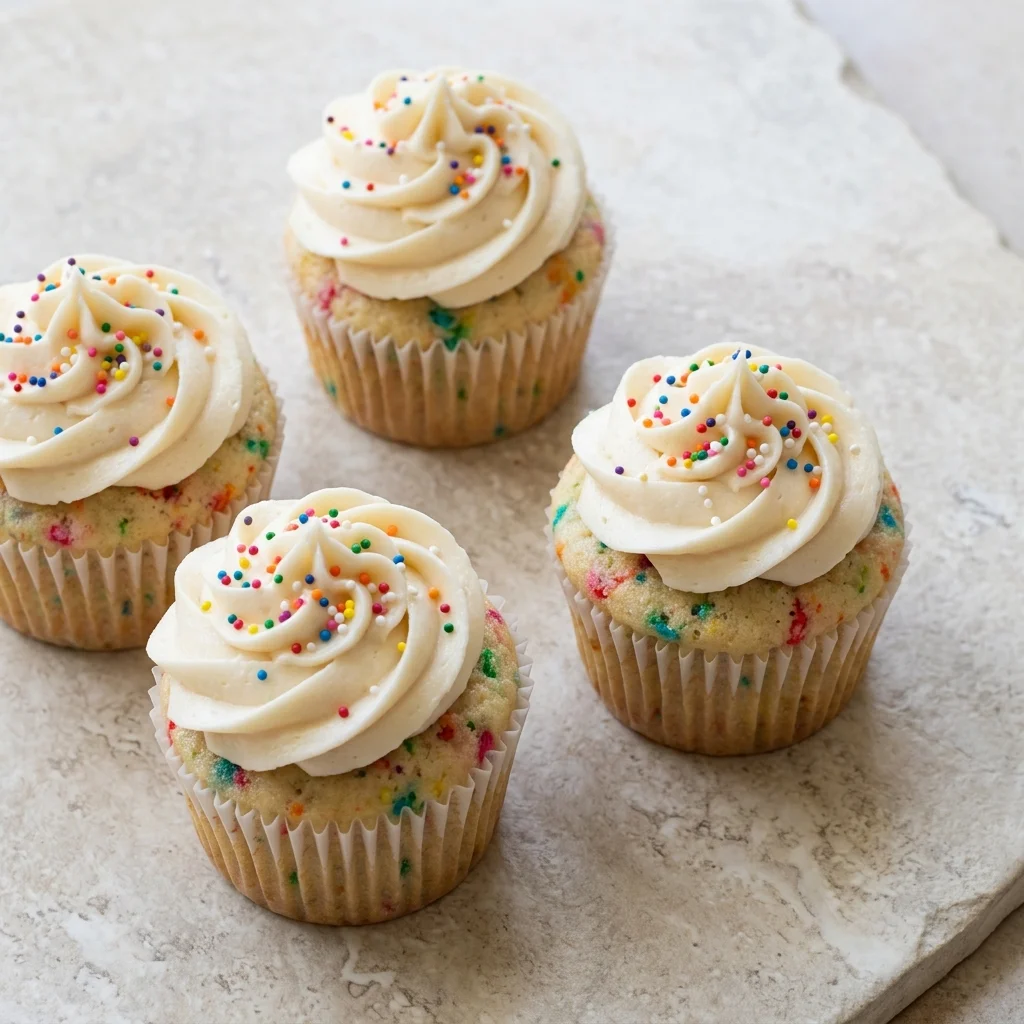 Vegan Confetti Cupcakes