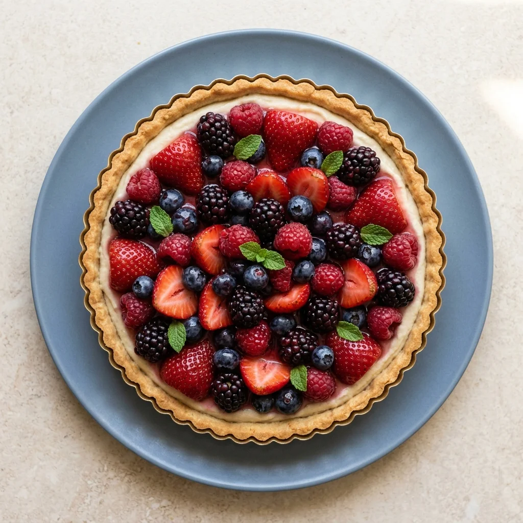 Vegan Mixed Berry Tart