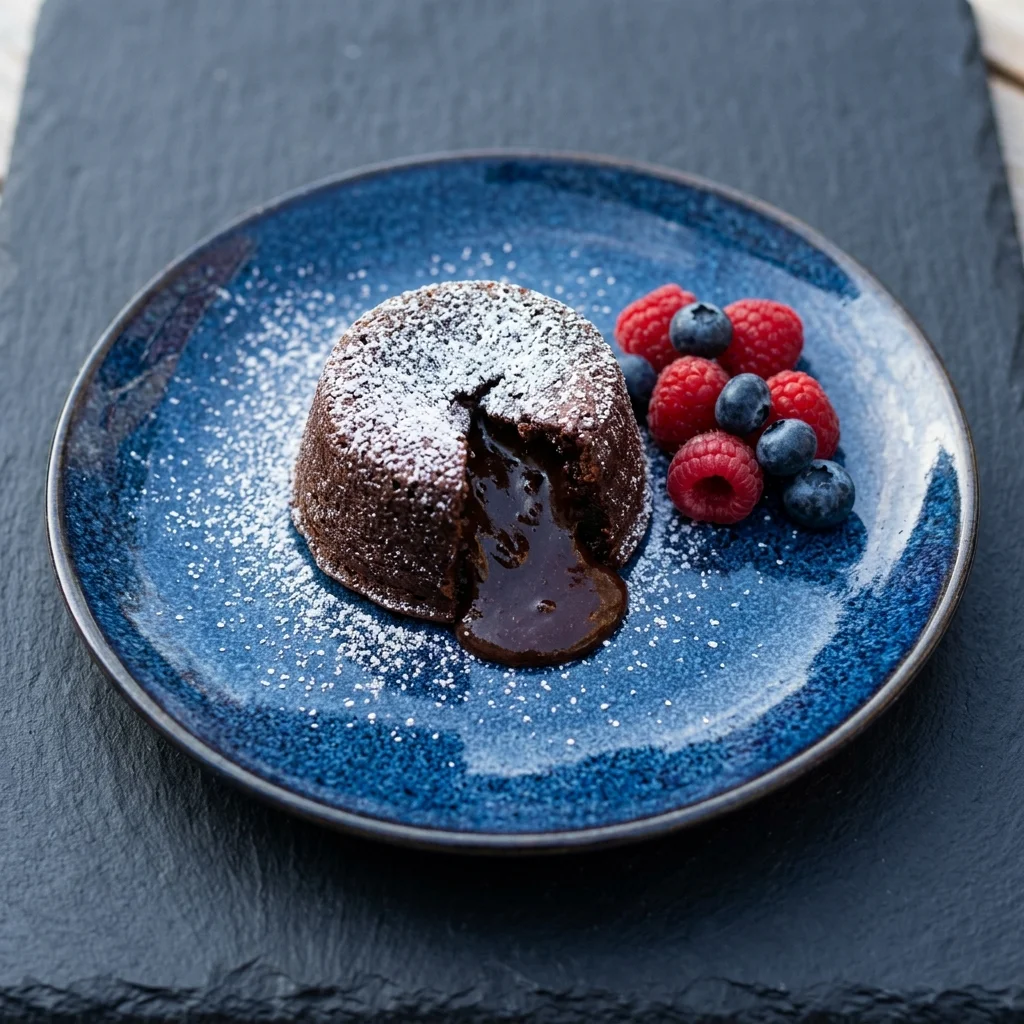 Vegan Molten Chocolate Cake