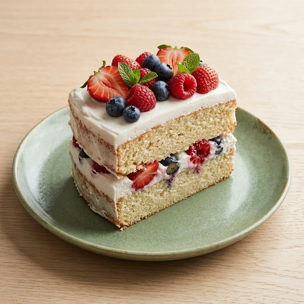 Vegan Berry Naked Cake