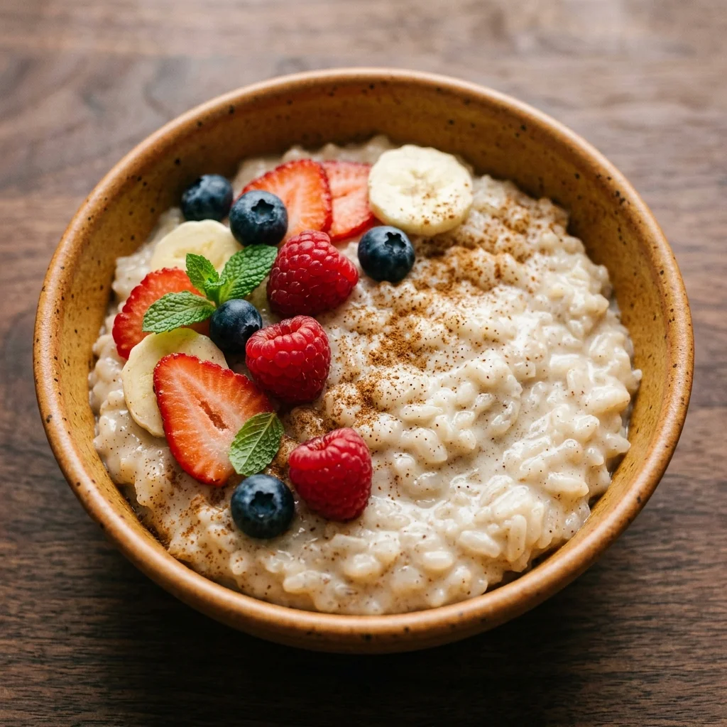 Vegan Cinnamon Coconut Rice Pudding