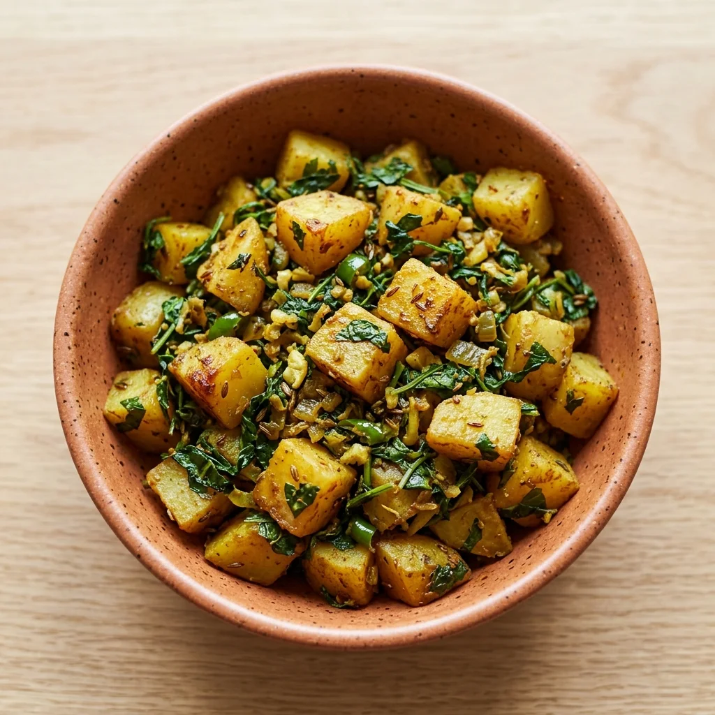 Vegan Aloo Methi