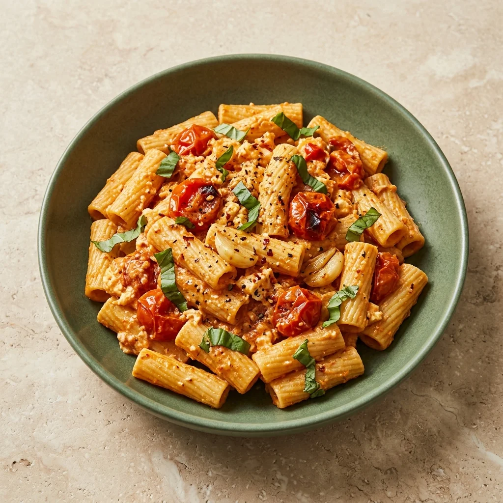 Vegan Baked Feta Pasta