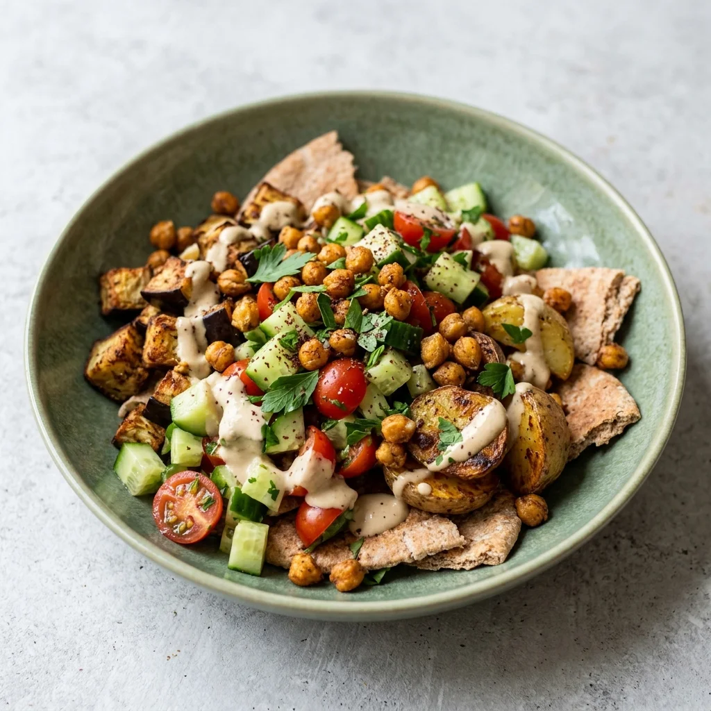Vegan Israeli Sabich Bowl