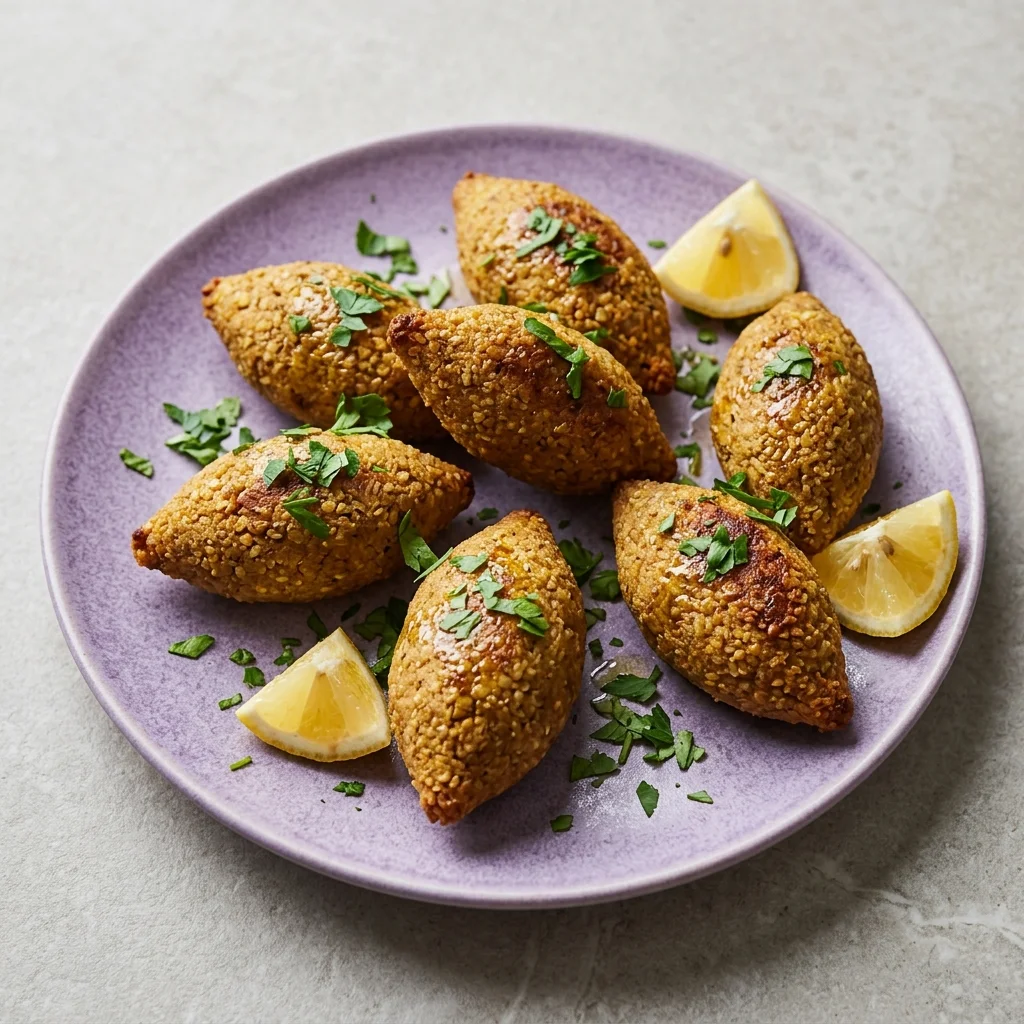Vegan Lentil Kibbeh