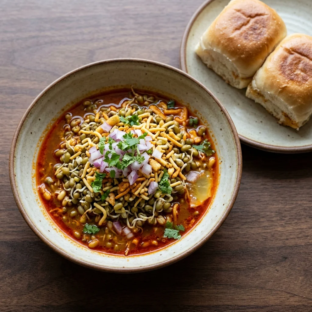 Vegan Misal Pav