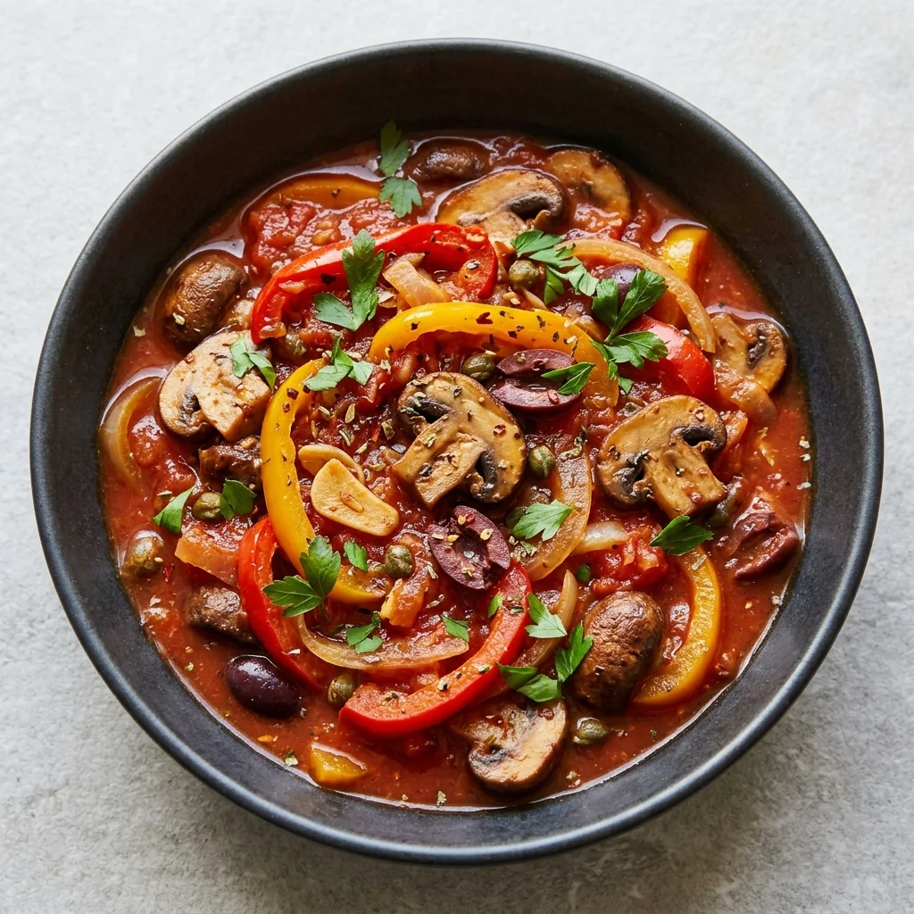 Vegan Mushroom Cacciatore