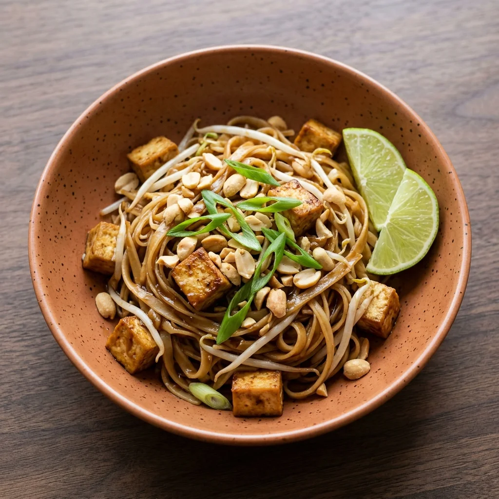 Vegan Pad Thai with Tofu and Tamarind