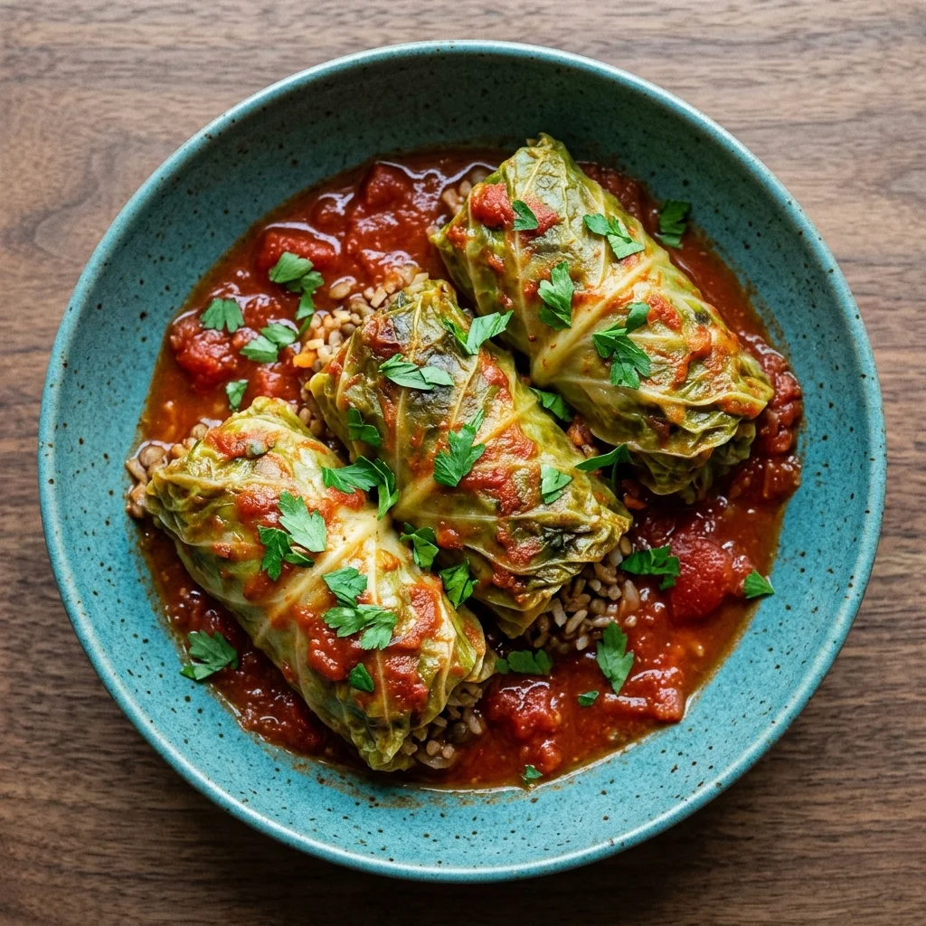 Vegan Stuffed Cabbage Rolls