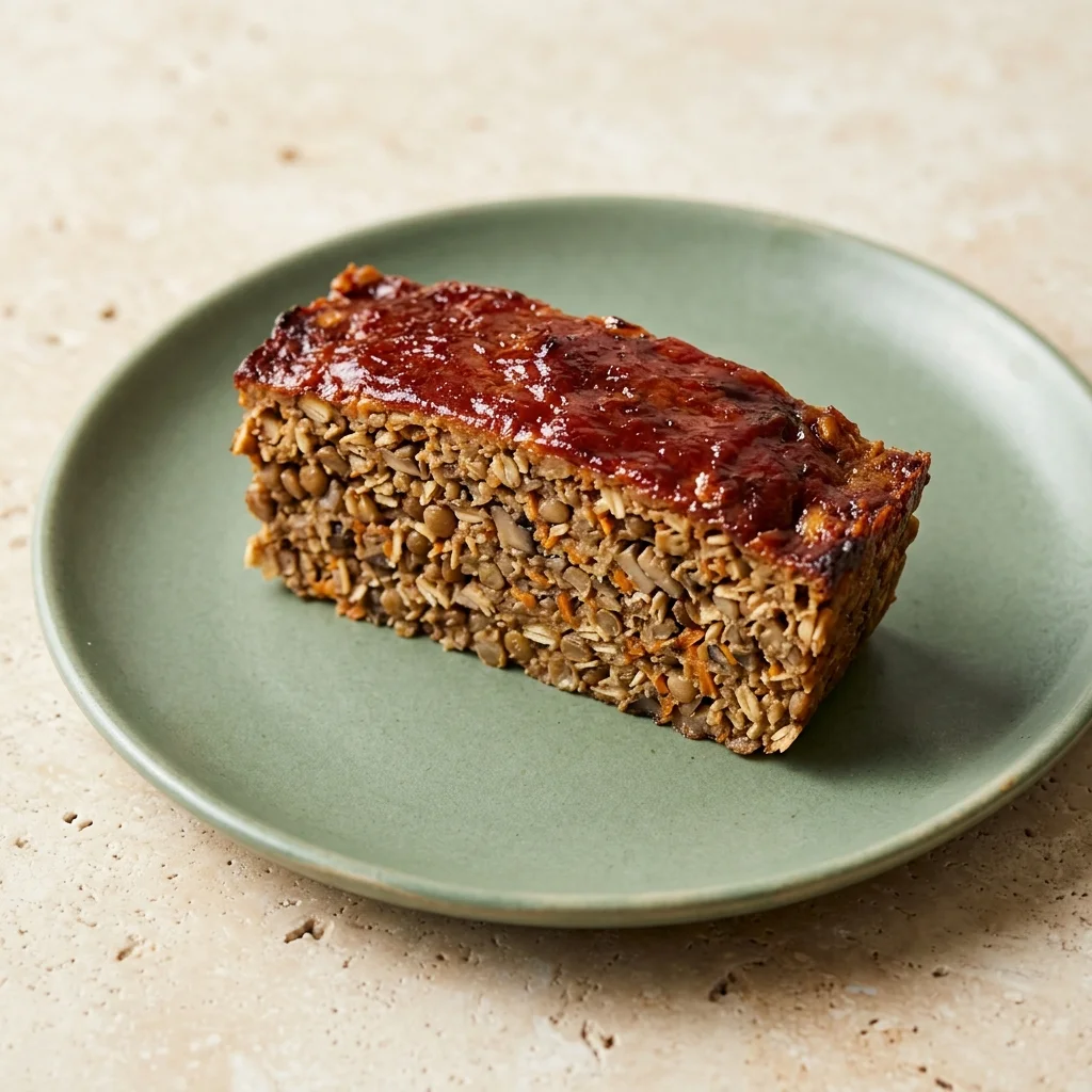 Vegan Lentil & Mushroom Meatloaf