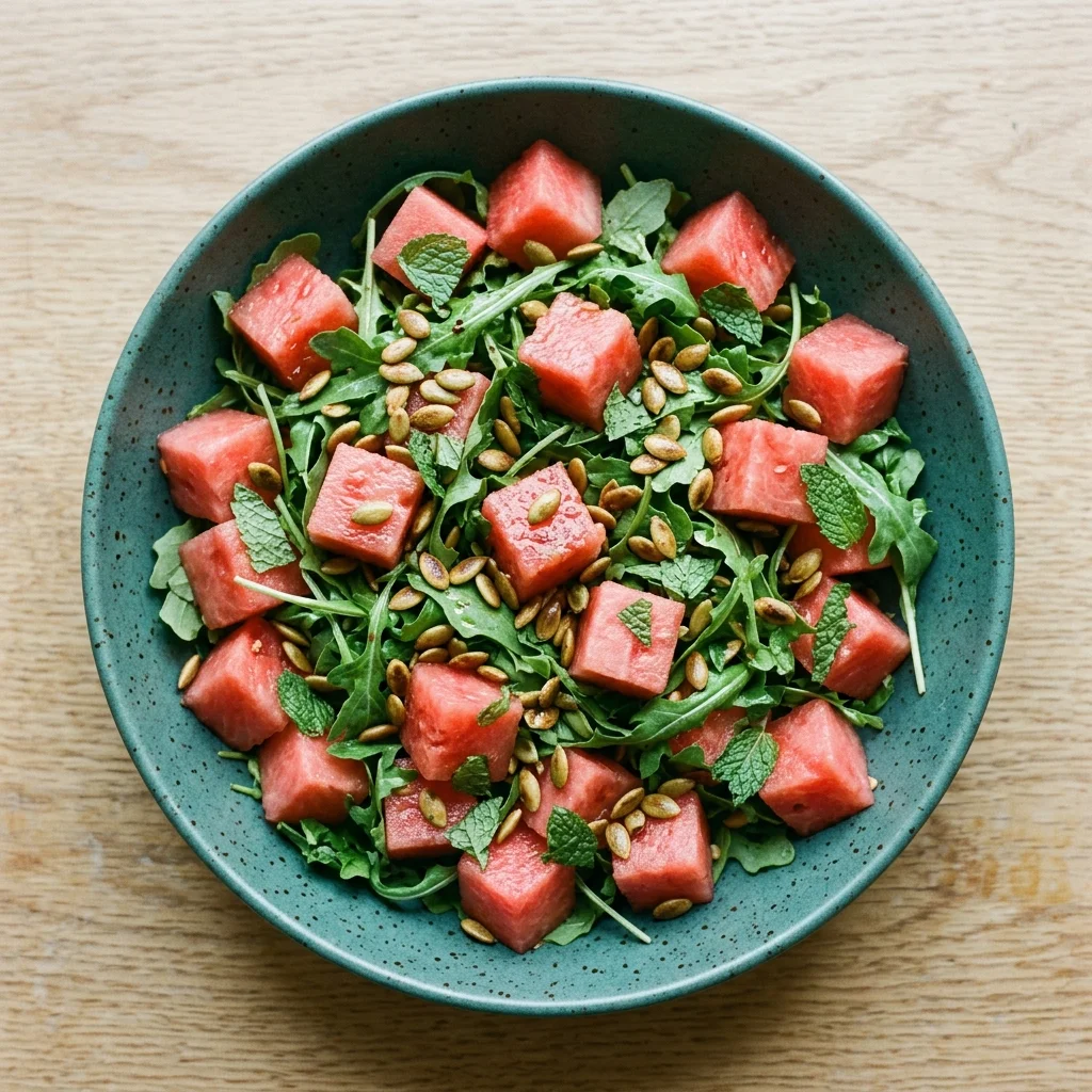 Vegan Arugula Watermelon Salad