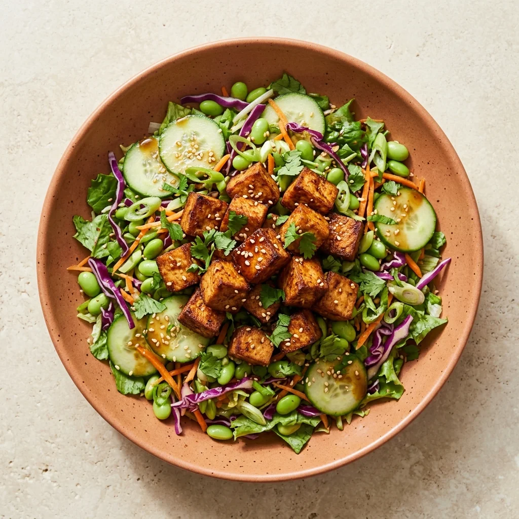 Vegan Crispy Tofu Salad