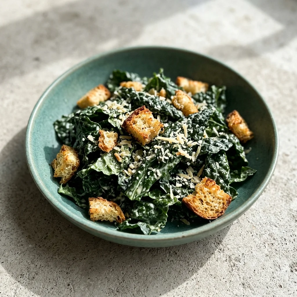 Vegan Kale Caesar Salad