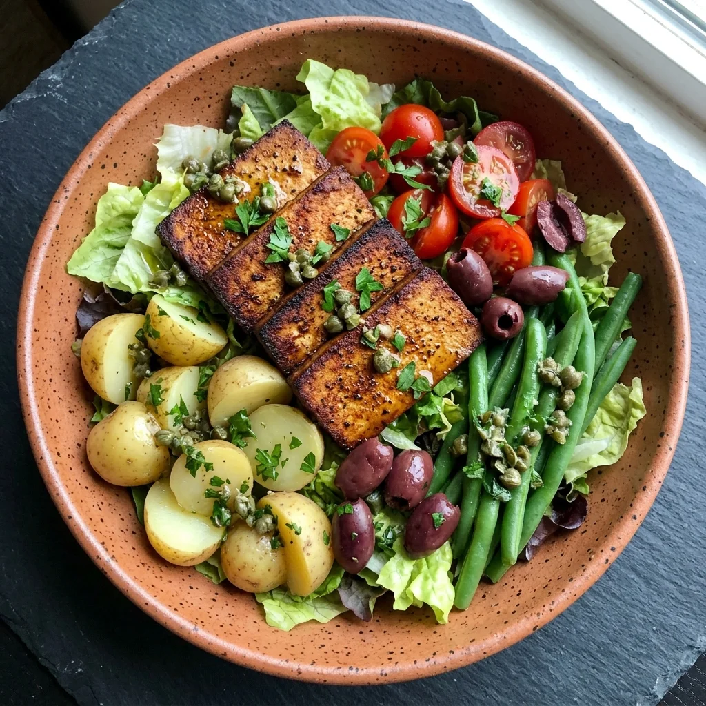 Vegan Tofu Niçoise Salad