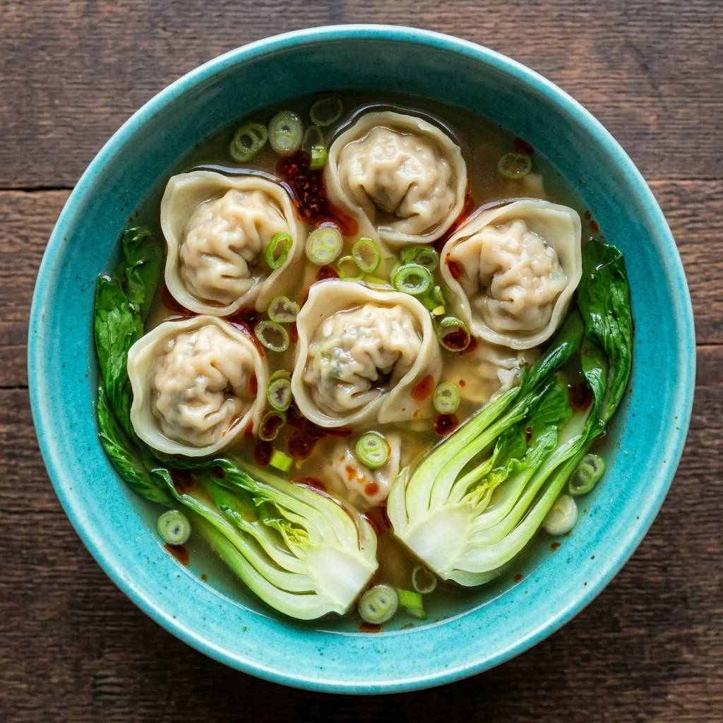 Vegan Vegetable Wonton Soup
