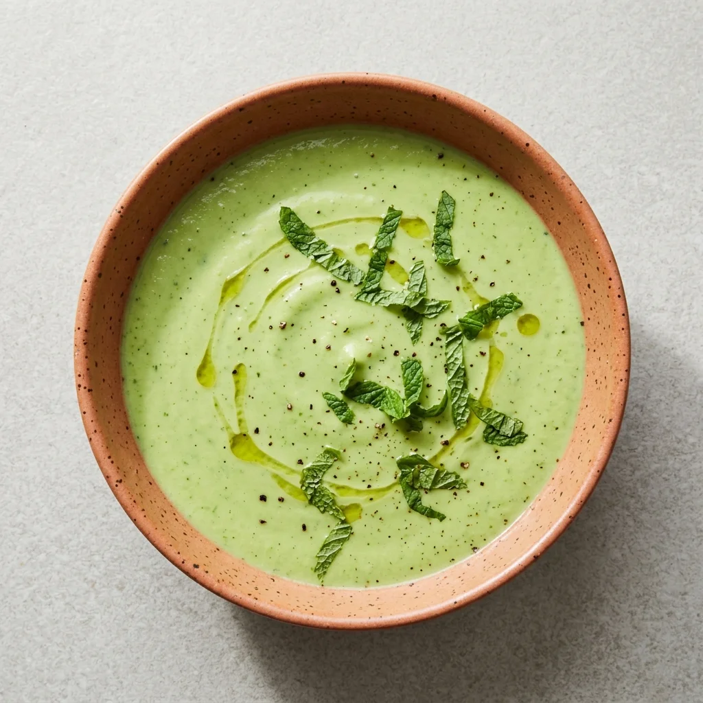 Vegan Chilled Cucumber Avocado Soup