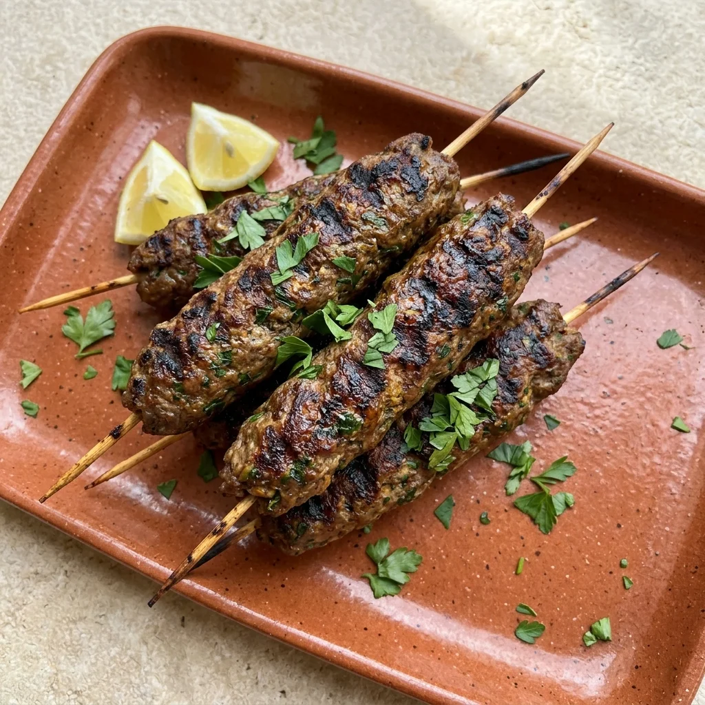 Moroccan Lamb Kefta Skewers