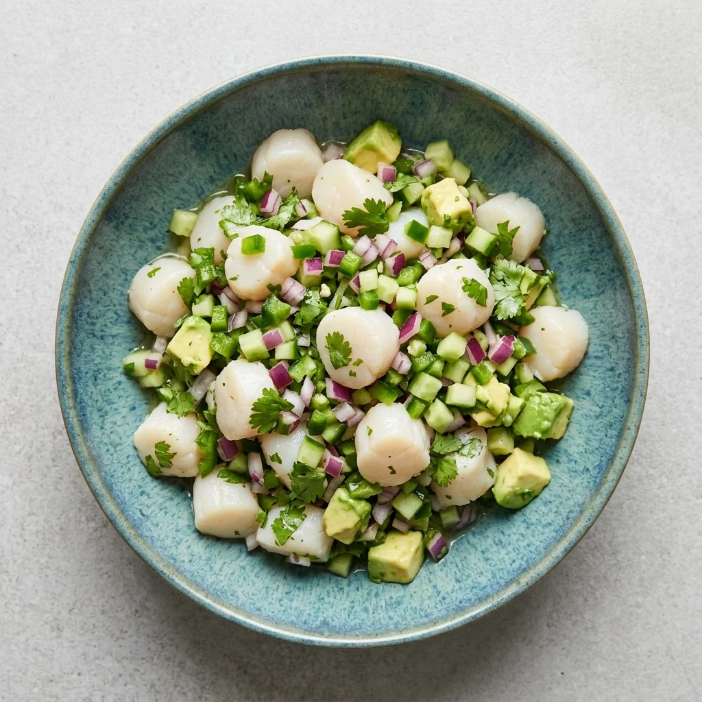 Scallop Ceviche with Lime and Jalapeño