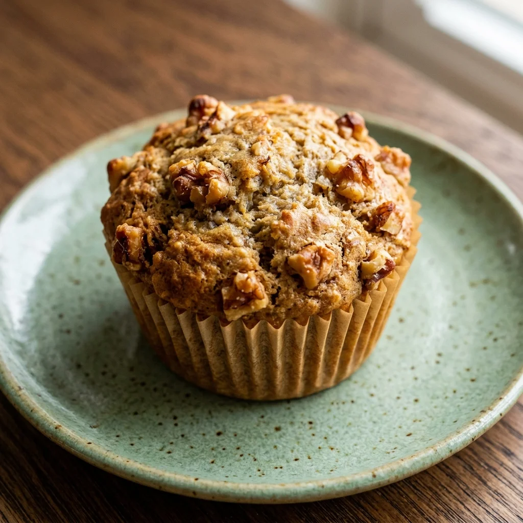 Banana Walnut Muffins with Oat Flour