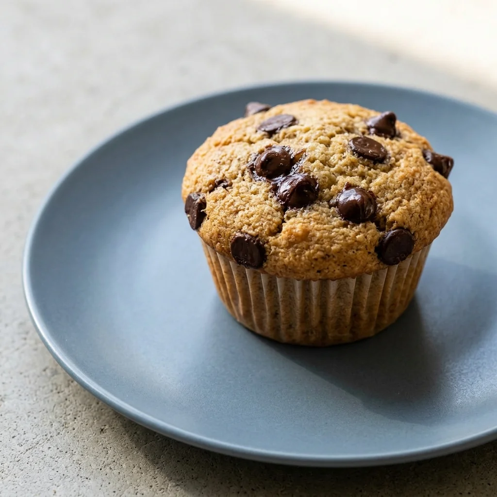 Dark Chocolate Chip Almond Flour Muffins