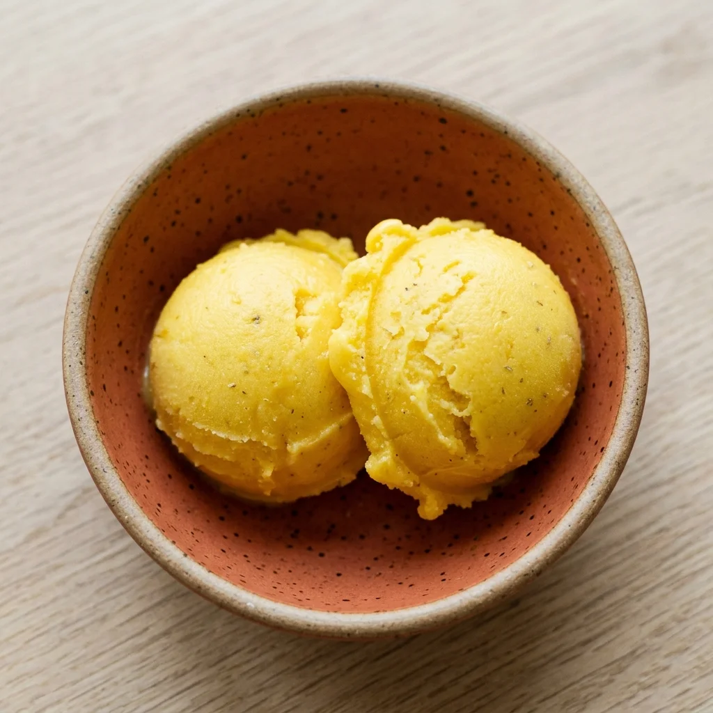 Ginger-Cardamom Mango Sorbet