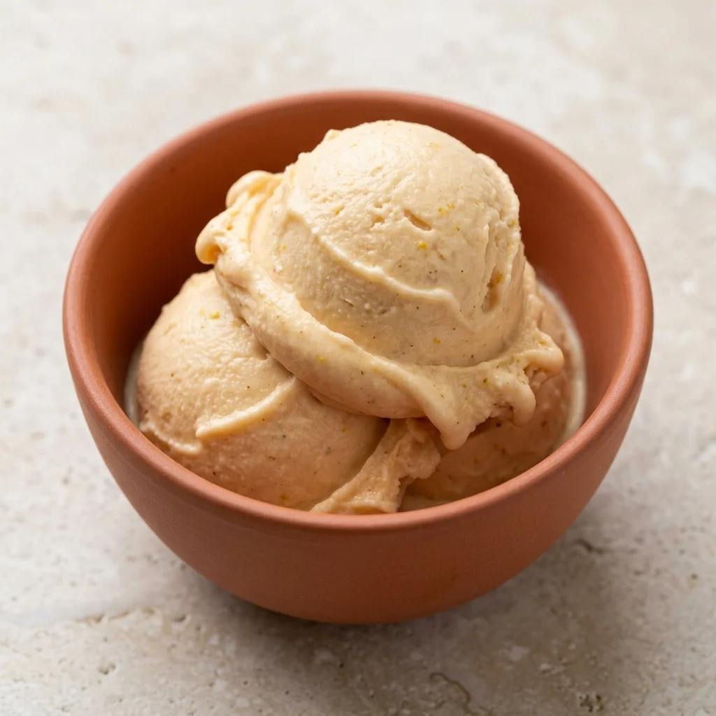 Ginger-Cardamom Peach Frozen Kefir