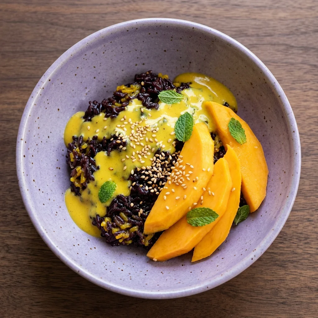 Turmeric Mango Sticky Rice