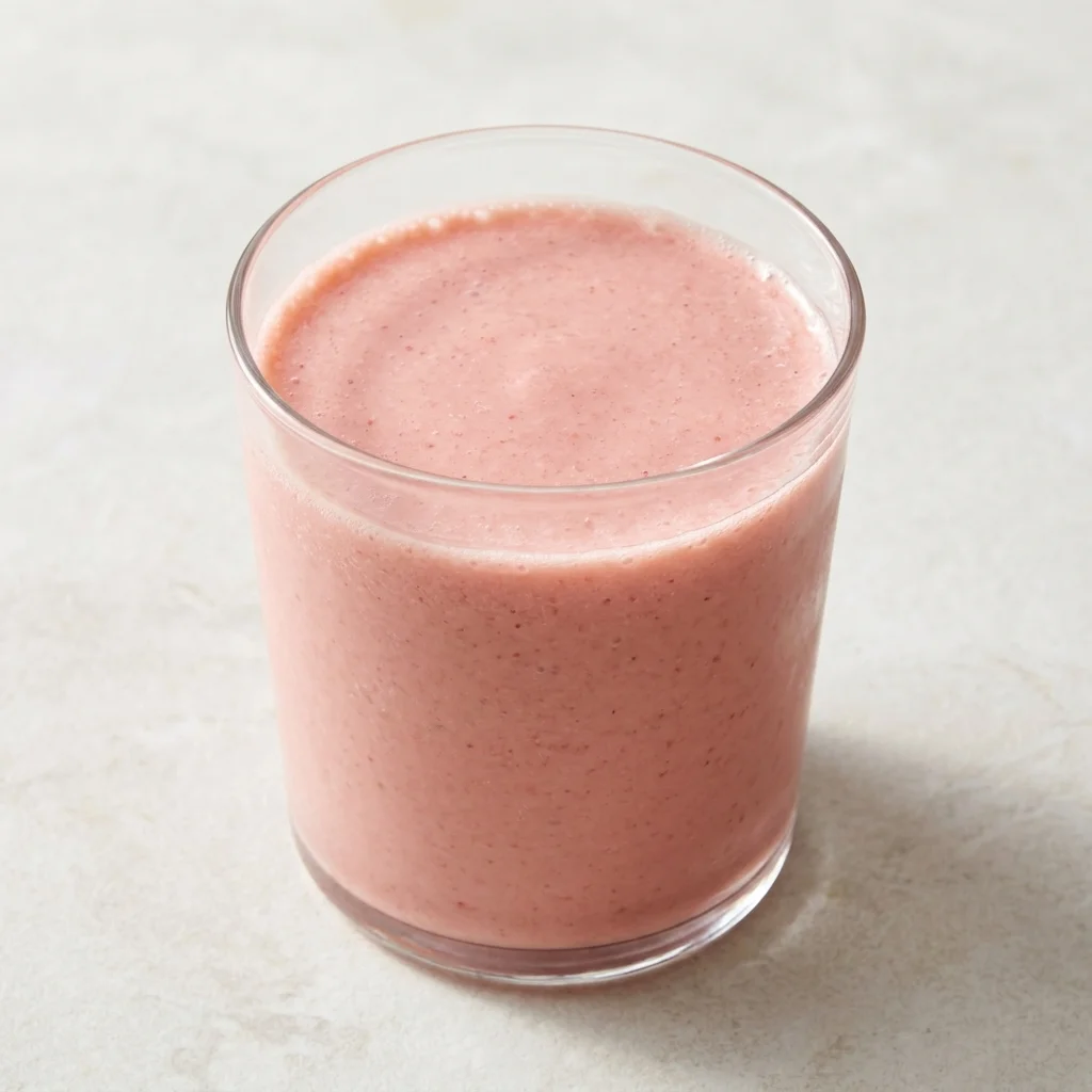 Strawberry Cucumber Mint Smoothie with Flaxseed