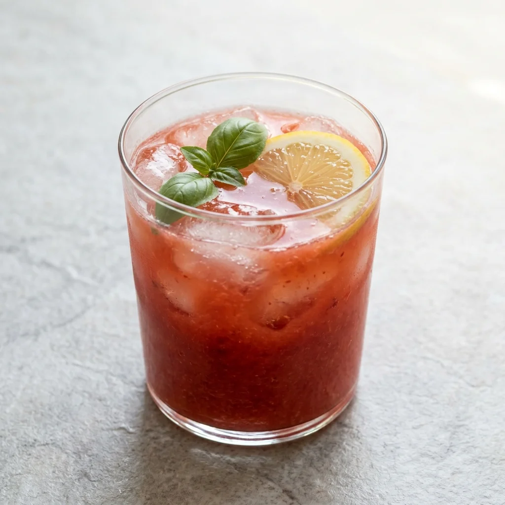 Strawberry Basil Lemonade