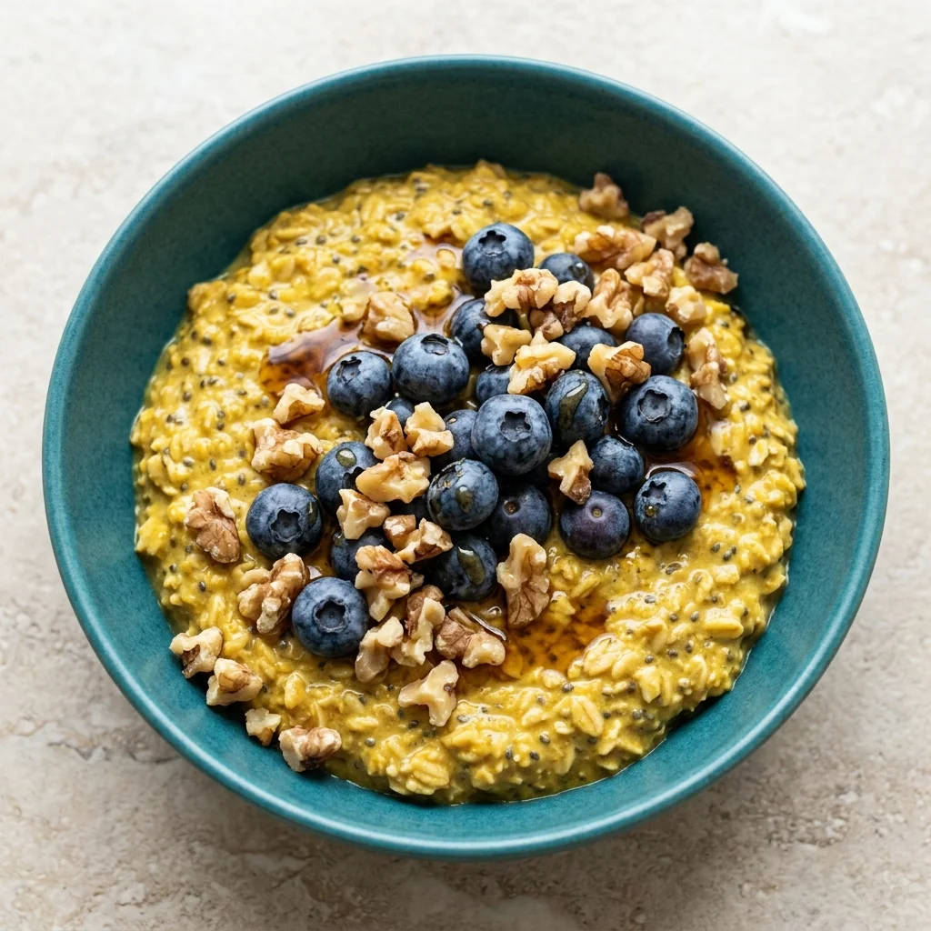 Turmeric & Blueberry Overnight Oats