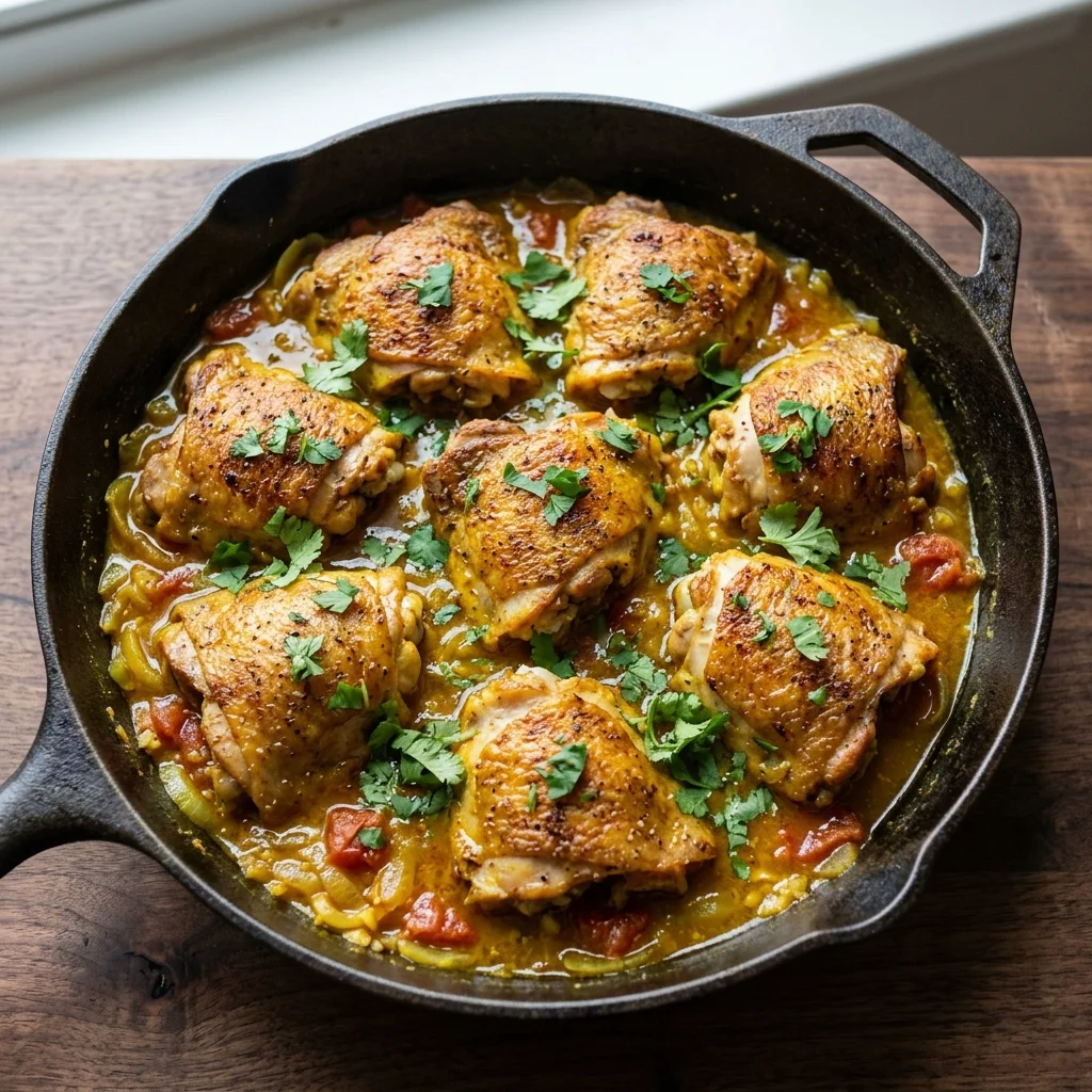 Turmeric Chicken with Ginger and Garlic