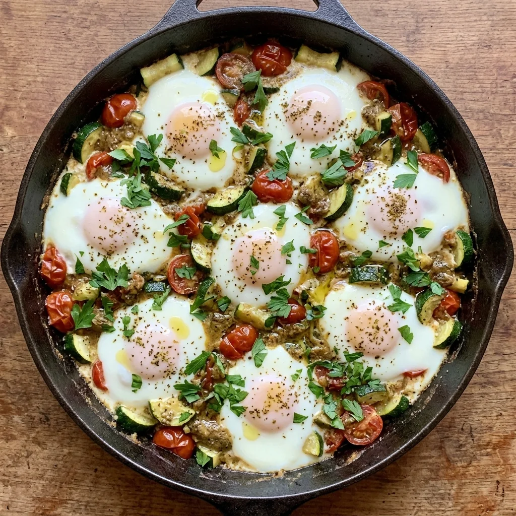 Za'atar-Tahini Egg Bake with Zucchini