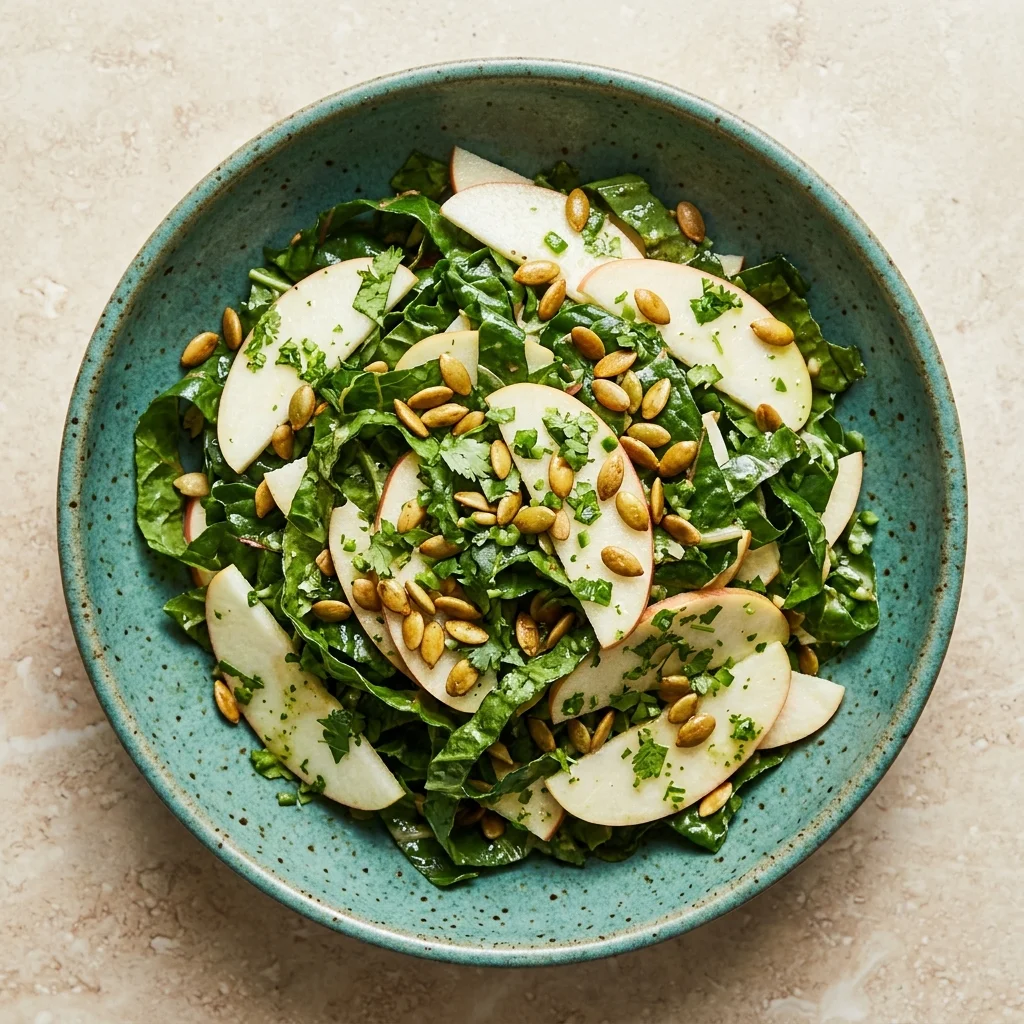 Cilantro-Lime Swiss Chard and Apple Salad