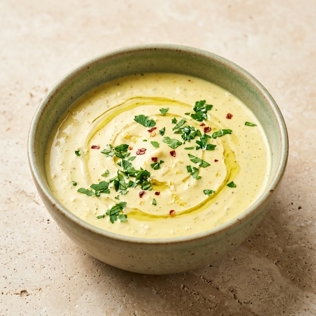 Tahini Yogurt Sauce with Lemon & Garlic