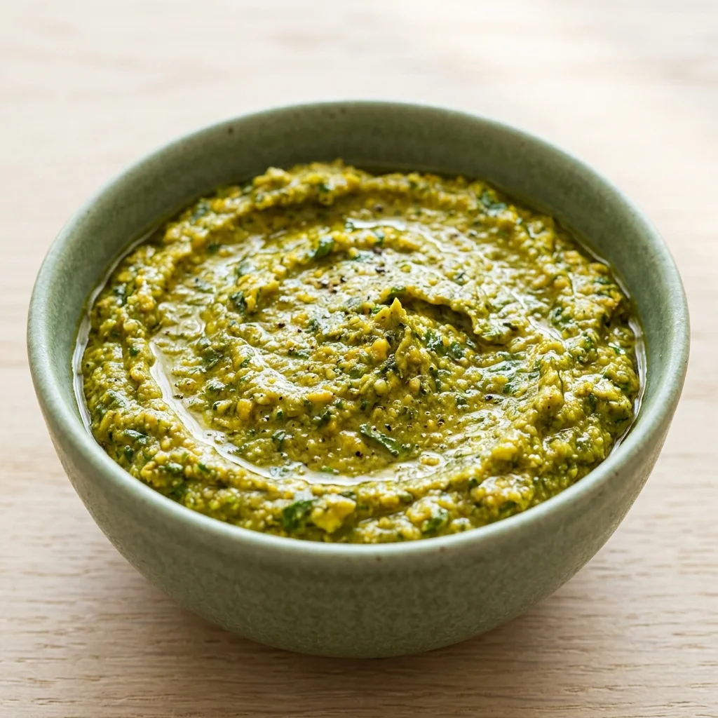 Turmeric-Ginger Mint Pistachio Pesto