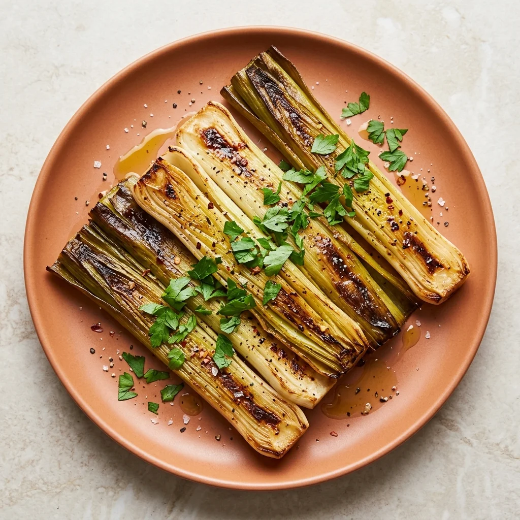 Roasted Leeks with Lemon