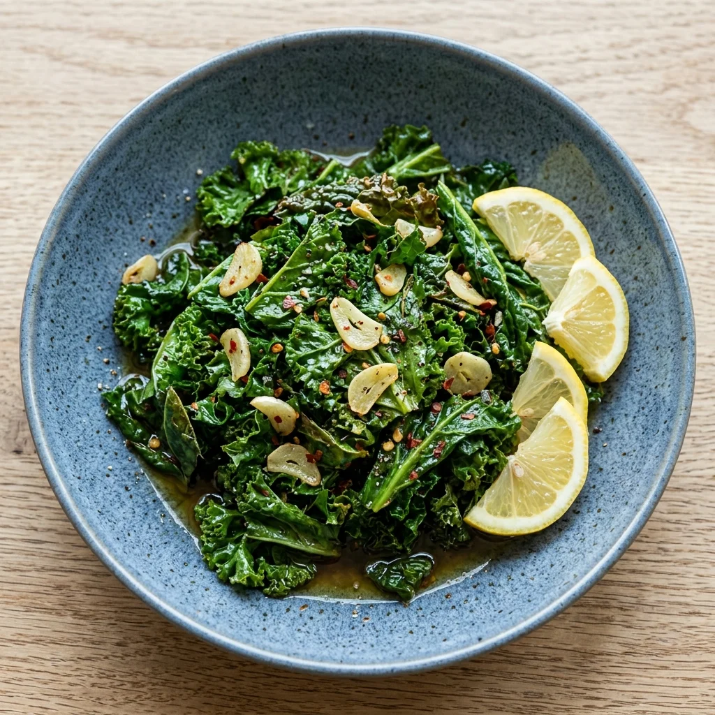 Sautéed Kale with Garlic and Lemon
