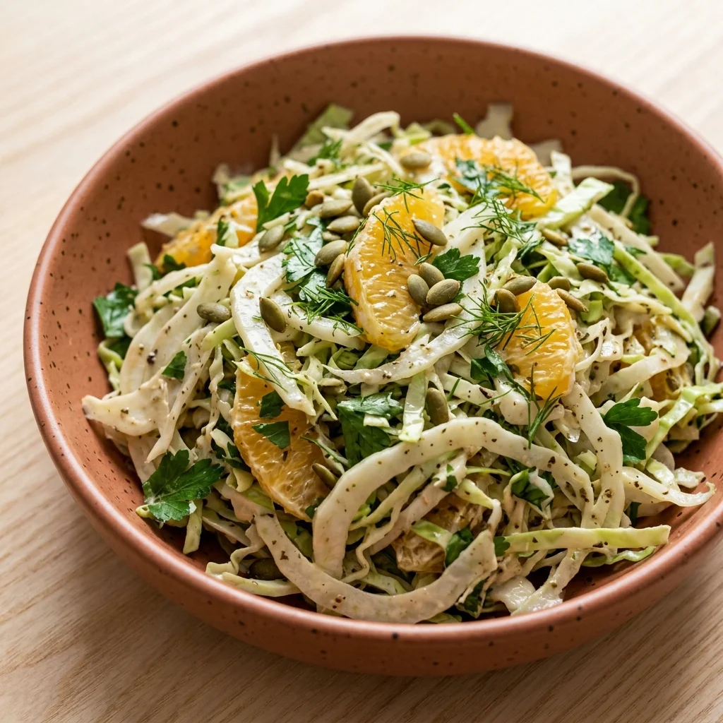 Za'atar-Tahini Fennel Citrus Slaw