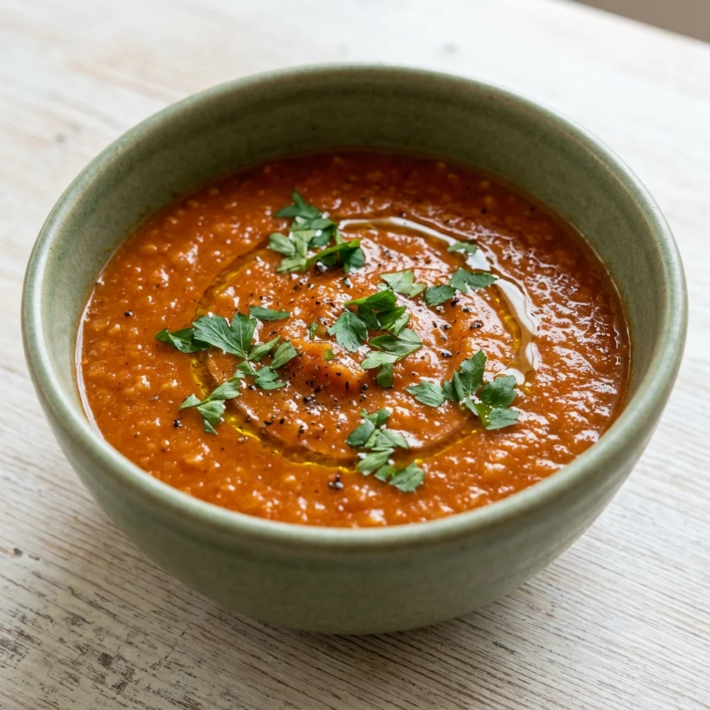 Roasted Tomato and Lentil Soup