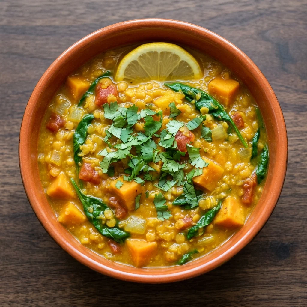 Turmeric-Ginger Lentil Vegetable Soup