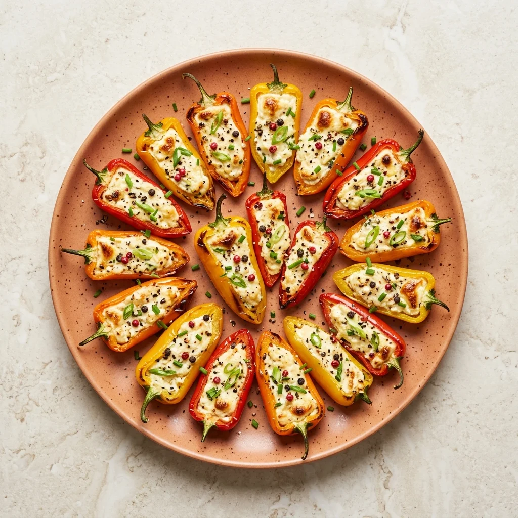 Peppercorn Stuffed Mini Peppers