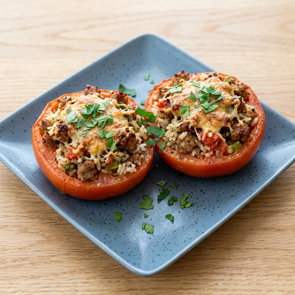 Sausage Stuffed Tomatoes