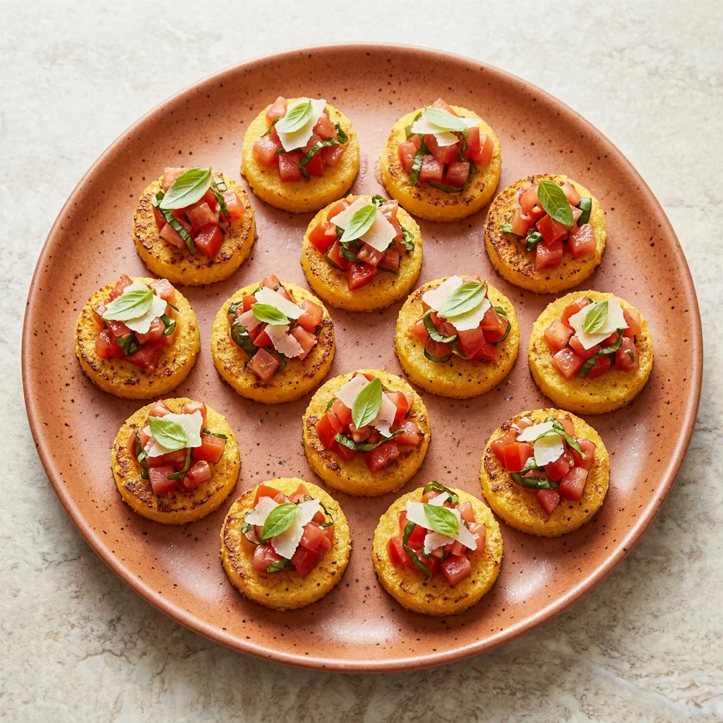 Tomato-Basil Polenta Bites