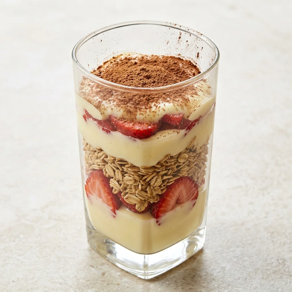 Lemon Yogurt Parfait with Cocoa Dust
