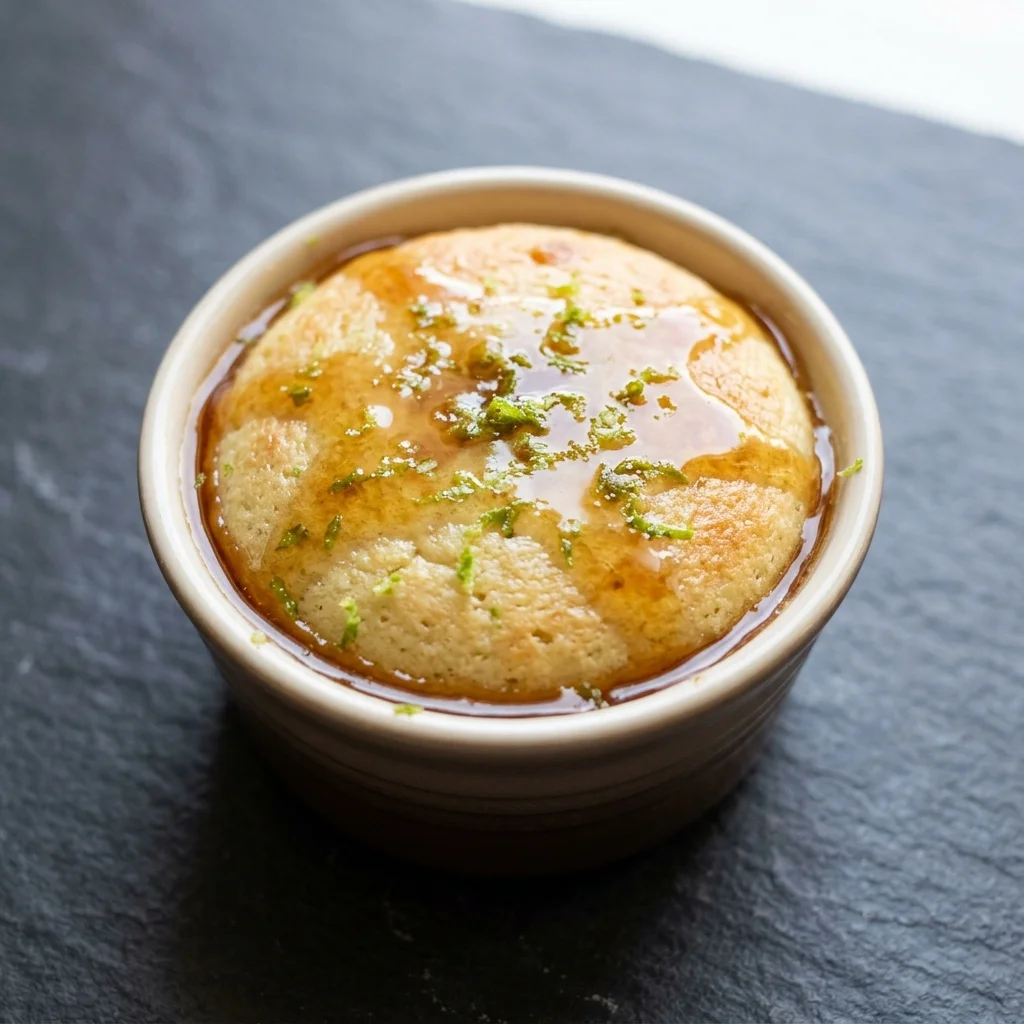 Lime Pudding with Maple Glaze
