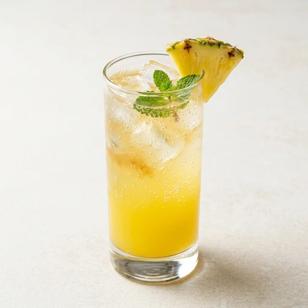Pineapple Ginger Sparkling Cooler